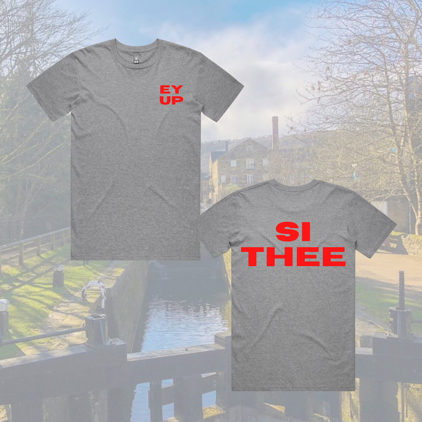 Ey Up/Si Thee T-Shirt Grey